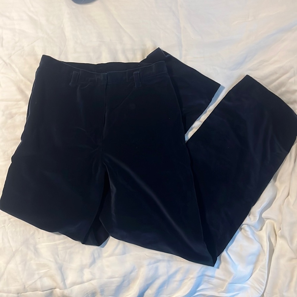 Blue suede Ralph Lauren pants